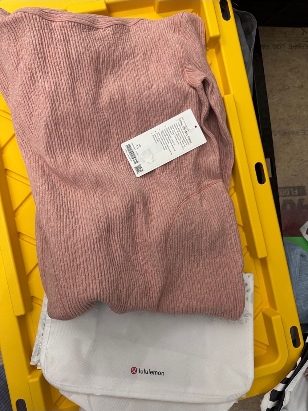 Lululemon along the way dress XS pink sweater